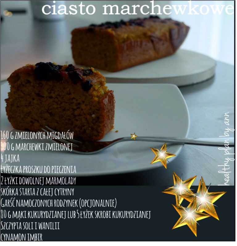 Bezglutenowe ciasto marchewkowe Anna Lewandowska healthy plan by Ann