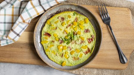 zielony omlet