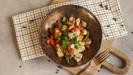 Tofu z patelni z warzywami